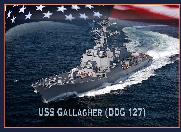 USS Gallagher Keel Laying, March 30