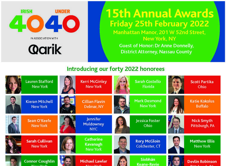 2022 Irish 40 under 40