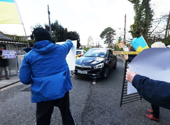 Russian Embassy Protest