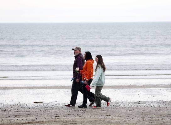 Bank Holiday Beach Walk