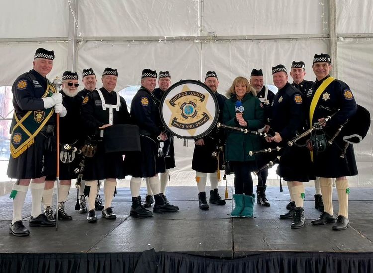 Chicago Calling: The Filipino piper leading the police band