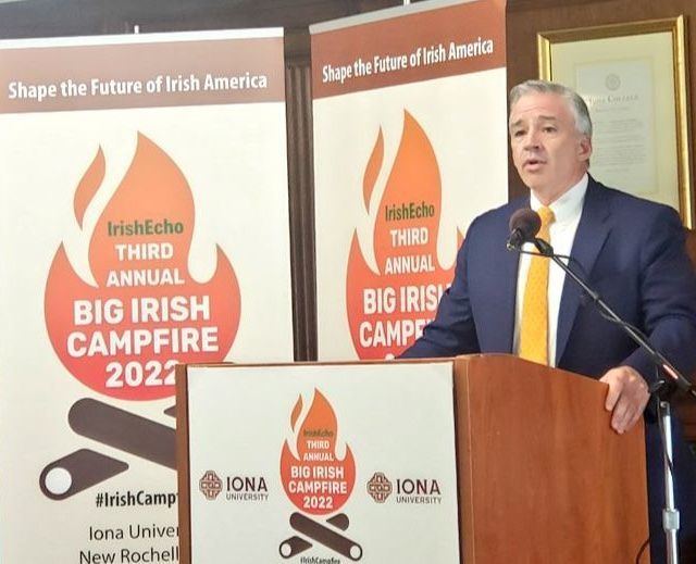 Big Irish Campfire hears Iona President pledge to 'carry forward our Irish legacy'