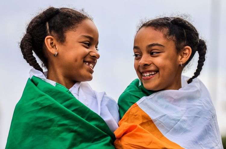 Twins cheer on Ireland