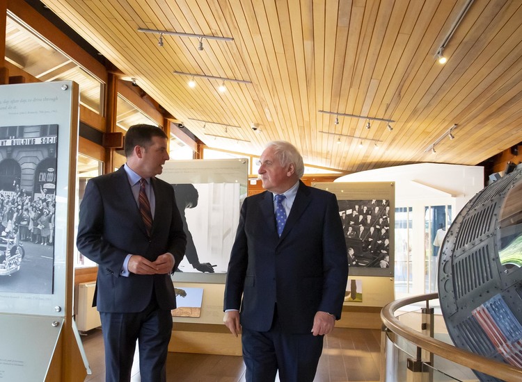 Dublin Twosome Chatting in New Ross