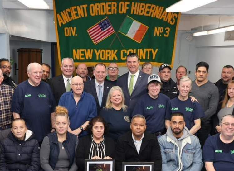 Hibernians Rally Behind NYPD Family