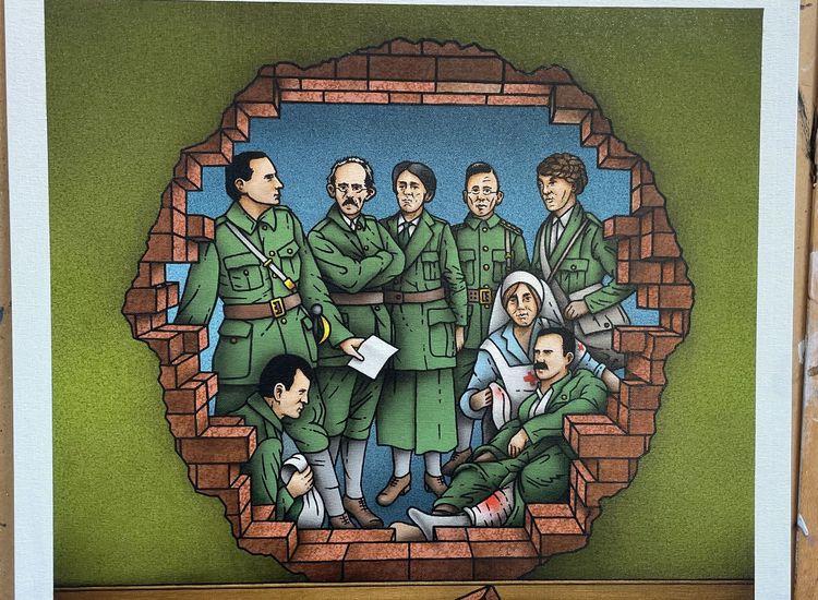 ADAMS: Unique Robert Ballagh Moore Street Print