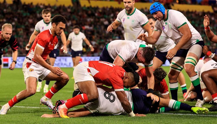 Ireland overcome Tongan power in 2nd runaway World Cup win