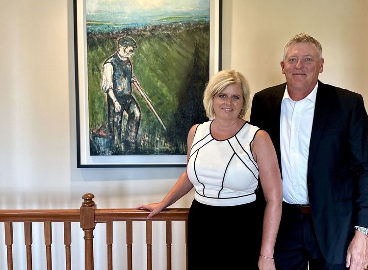 Belfast's artist's evocative paintings resonate with the Iowa Irish