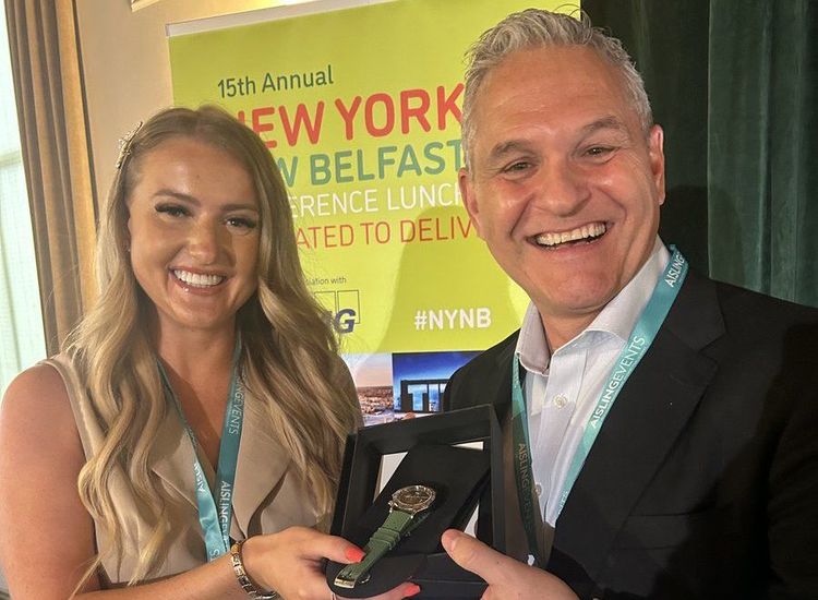 Pic of the Day: Timely Presentation at New York Conference