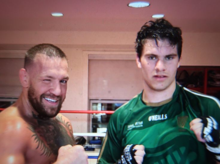 O'Bradaigh spars with McGregor inside, outside ring