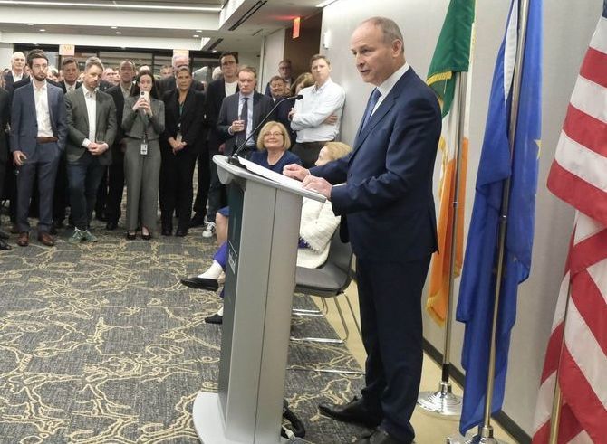 Tánaiste Officially Opens Ireland House New York