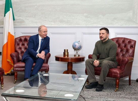 Martin and  Zelenskiy Meet in Shannon