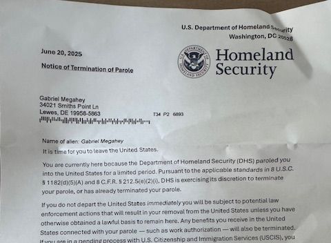 Questions Arise Over DHS Letter to 'Deportee' Gabe Megahey 