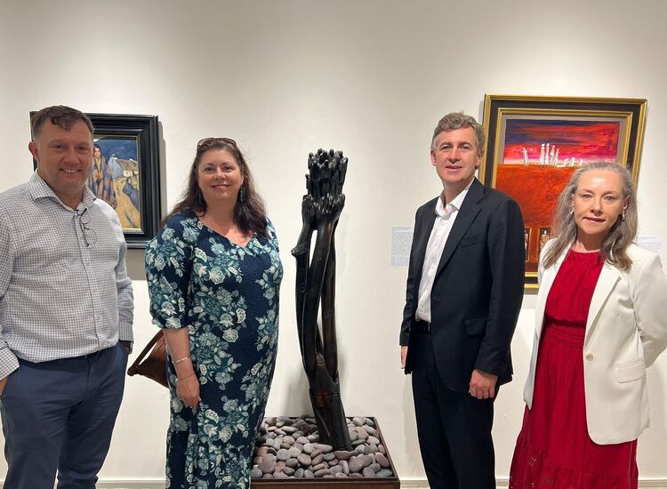 Daly Visits Famine Exhibition