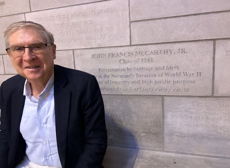 Big fáilte for writing on the wall at Princeton