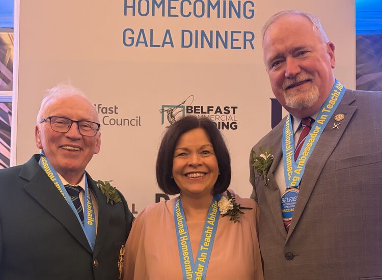 Hibernian leaders honored at Belfast Homecoming celebration