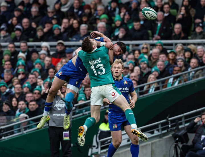 Ireland hang on vs impressive Italians in Aviva 6N clash