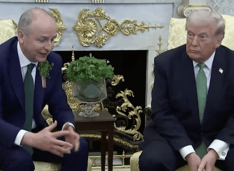 Trump Floats North-South 'Merger' as he Welcomes Unionist leader to Capitol Hill