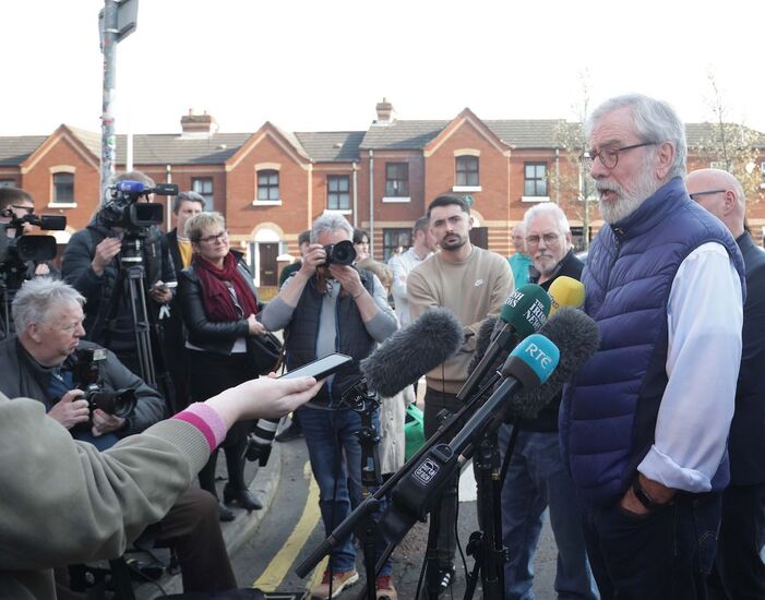 GERRY ADAMS: London civil case claimants were given a way out
