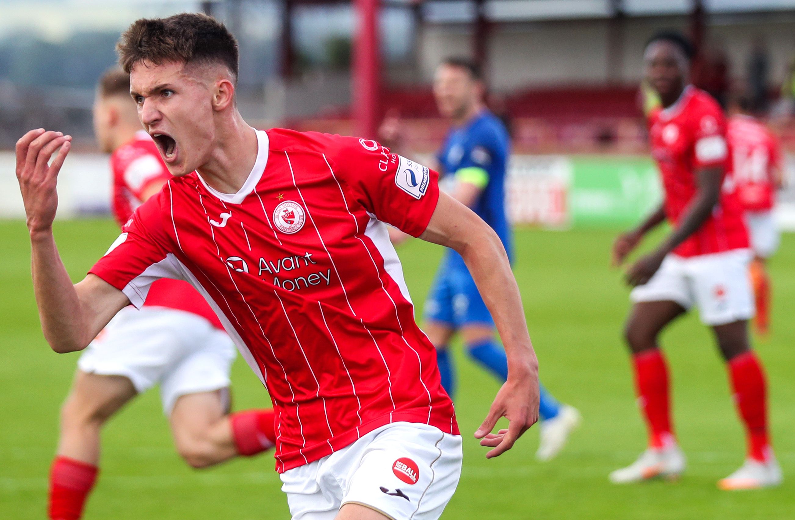 Johnny Kenny, seen celebrating a penalty goal for Sligo in European competition last year, has joined Celtic. INPHO/TOMMY DICKSON