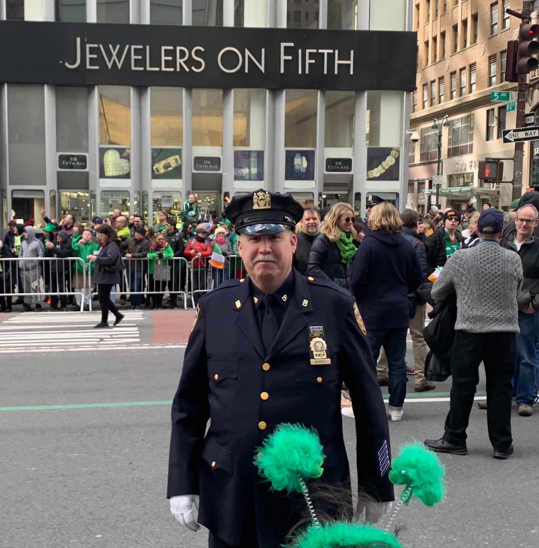 Detective Kevin Murphy, pictured here at the St. Patrick's Day Parade.