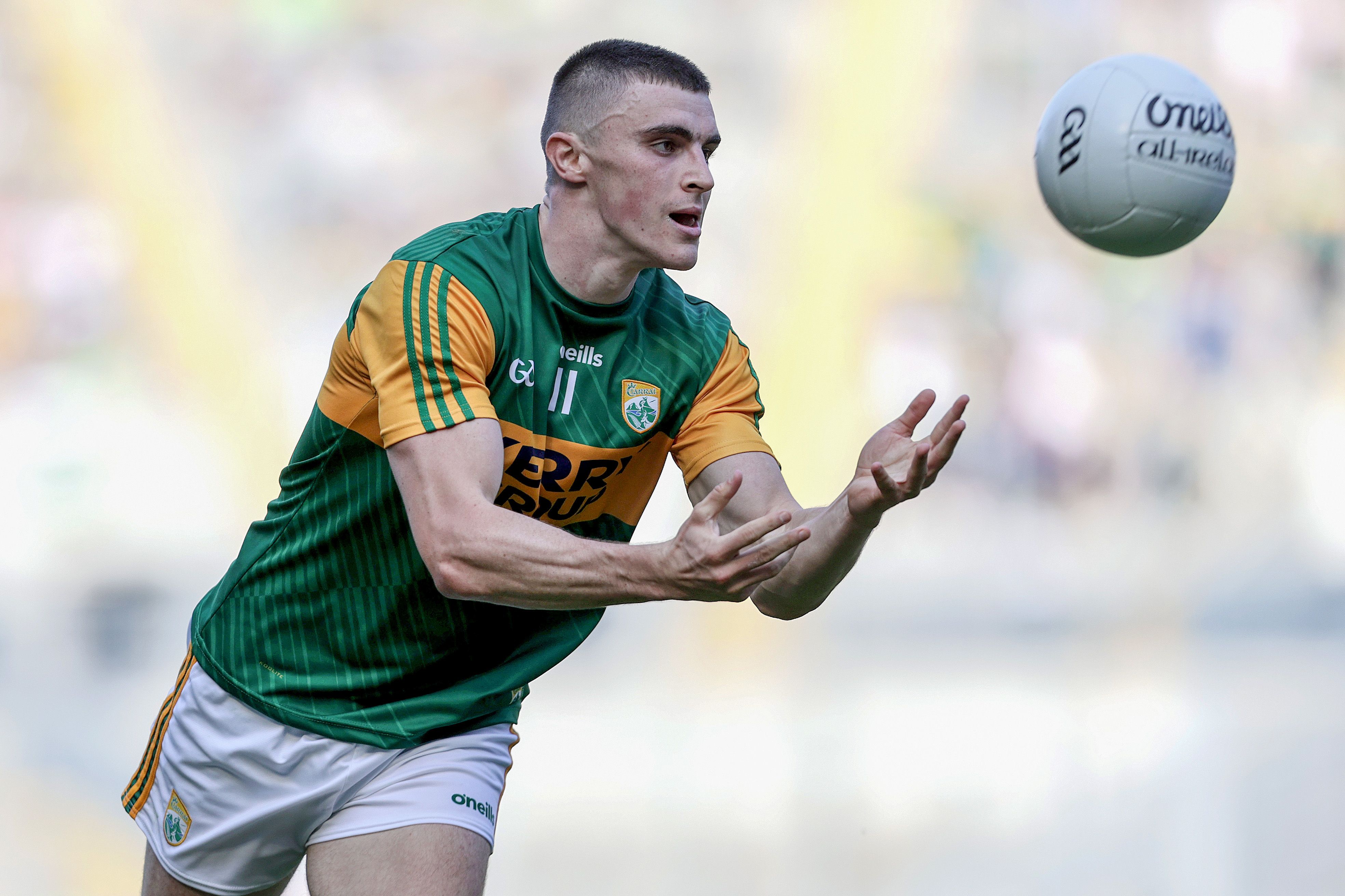 Sean O'Shea is one of the attackers who can deliver for Kerry.  INPHO / LASZLO GECZO