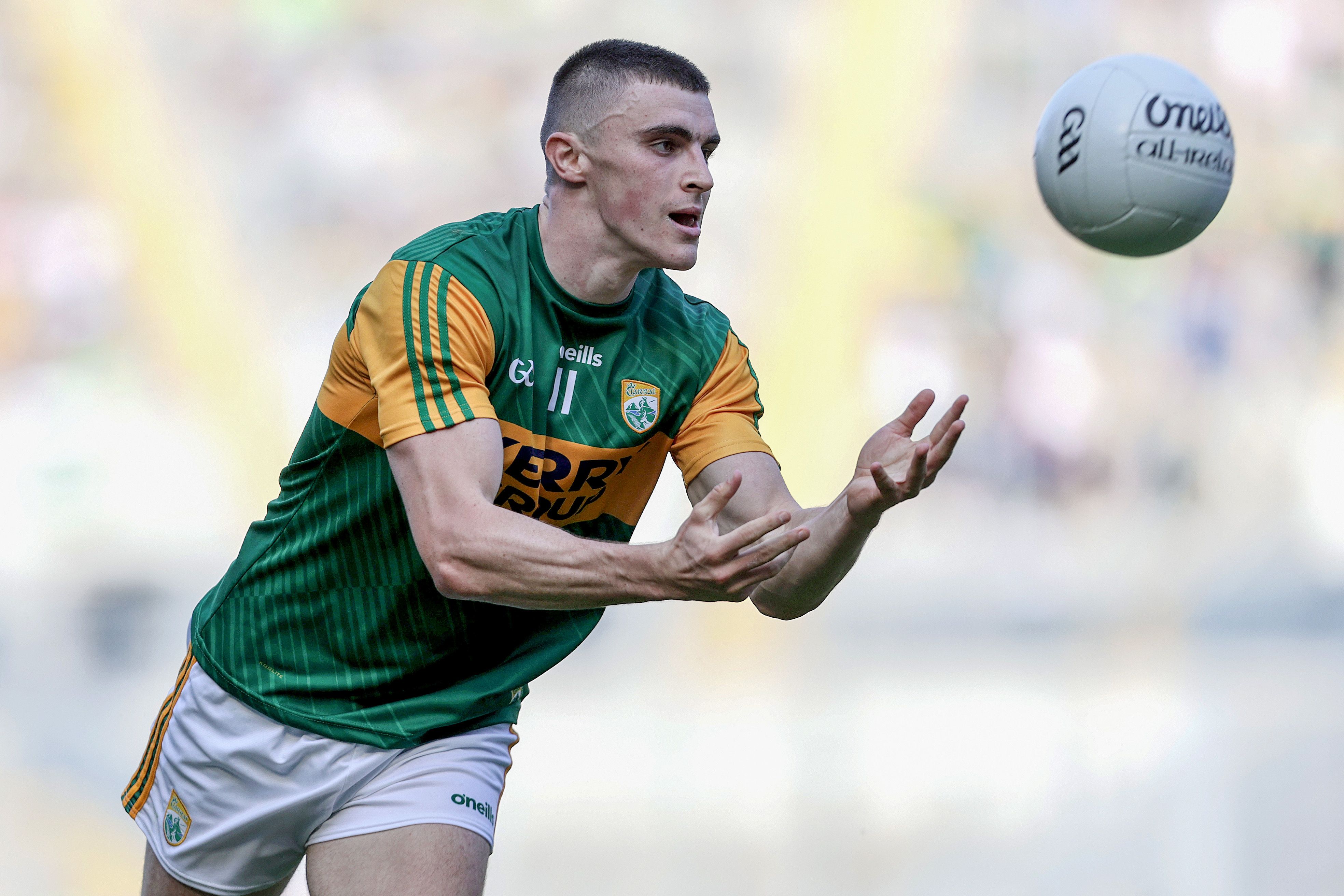 Sean O'Shea is one of the attackers who can deliver for Kerry. INPHO / LASZLO GECZO