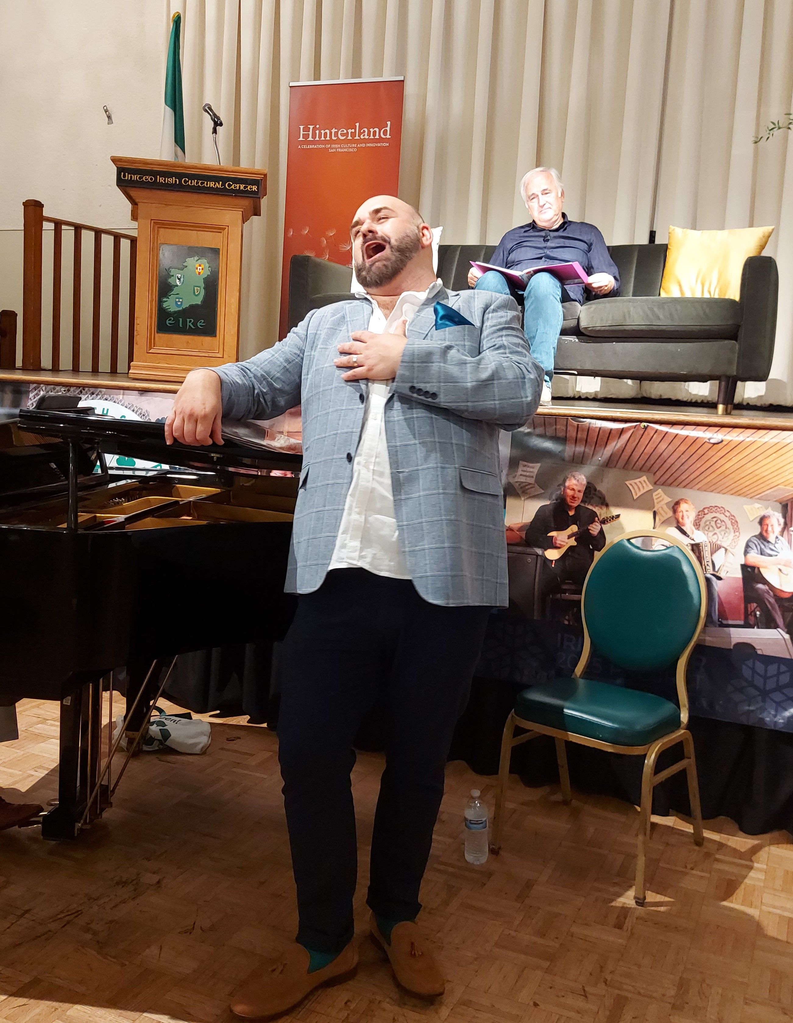 Baritone Owen Gilhooly-Miles performing the songs of John McCormack at UICC, SF