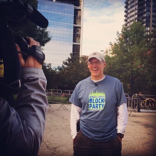 RUNNING MAN: Fr Tom on the streets of Chicago