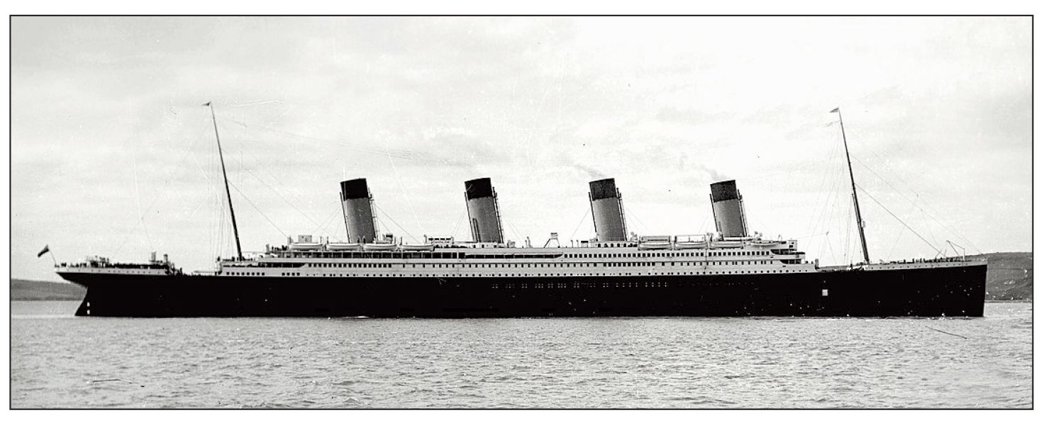 Titanic in Cobh (Queenstown at that time) and last port of call before disaster.