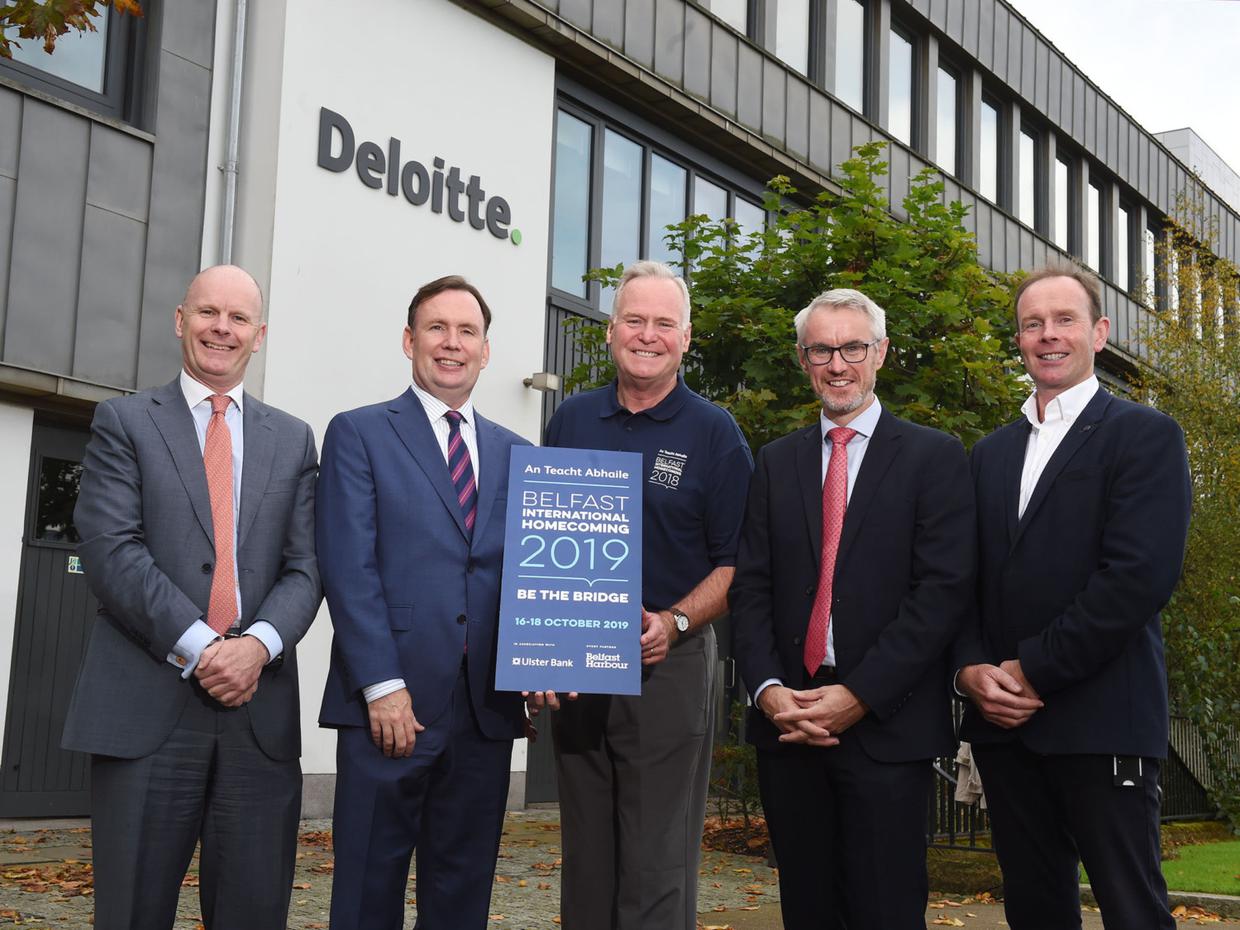 BELFAST VISIT: Assemblyman Mike Cusick pictured during a 2019 Legislators' visit to Belfast with fellow Assemblyman Mike Fitzpatrick and his Belfast hosts