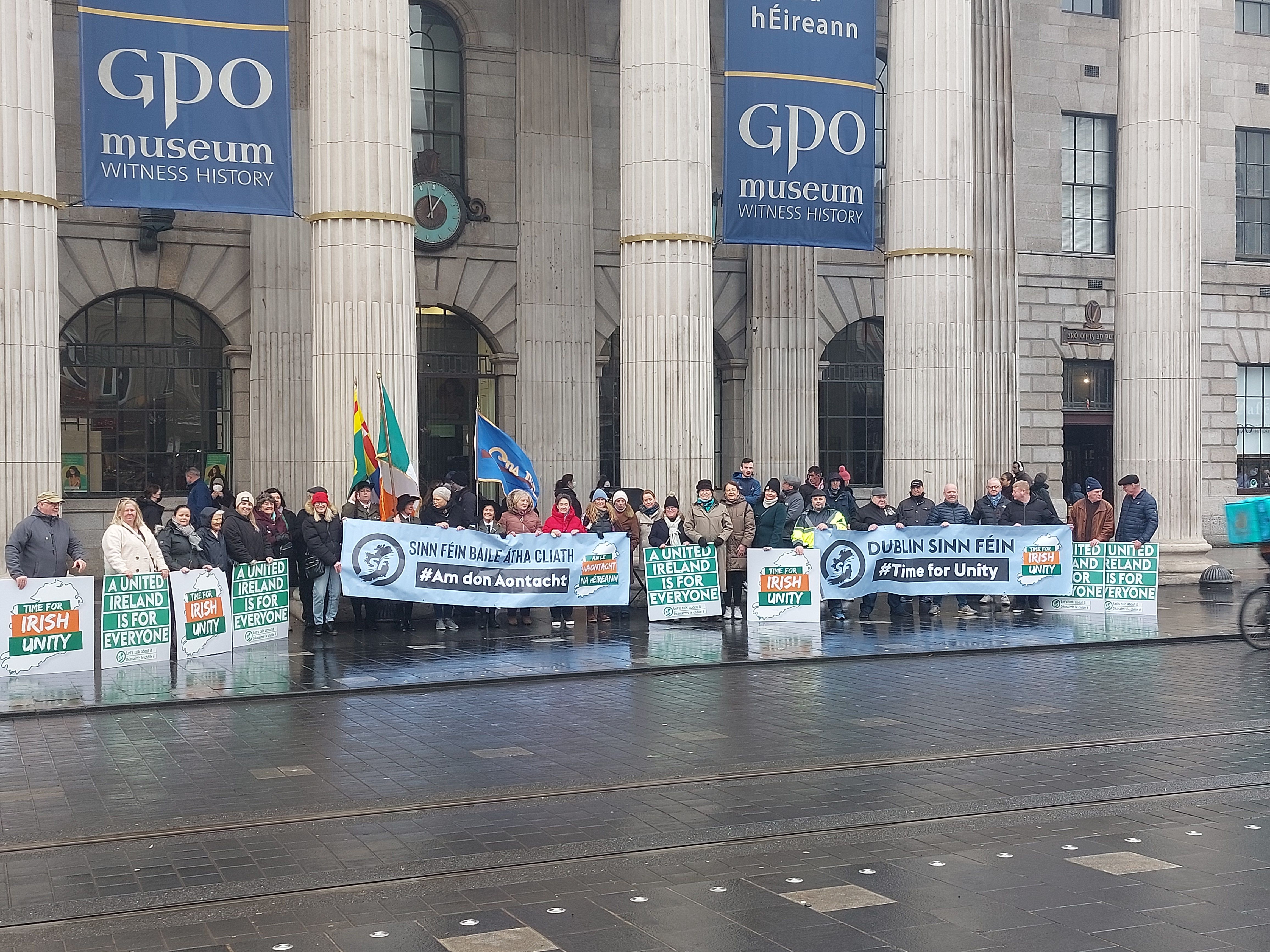 A Cumann na mBan commemoration outside the GPO in Dublin.
