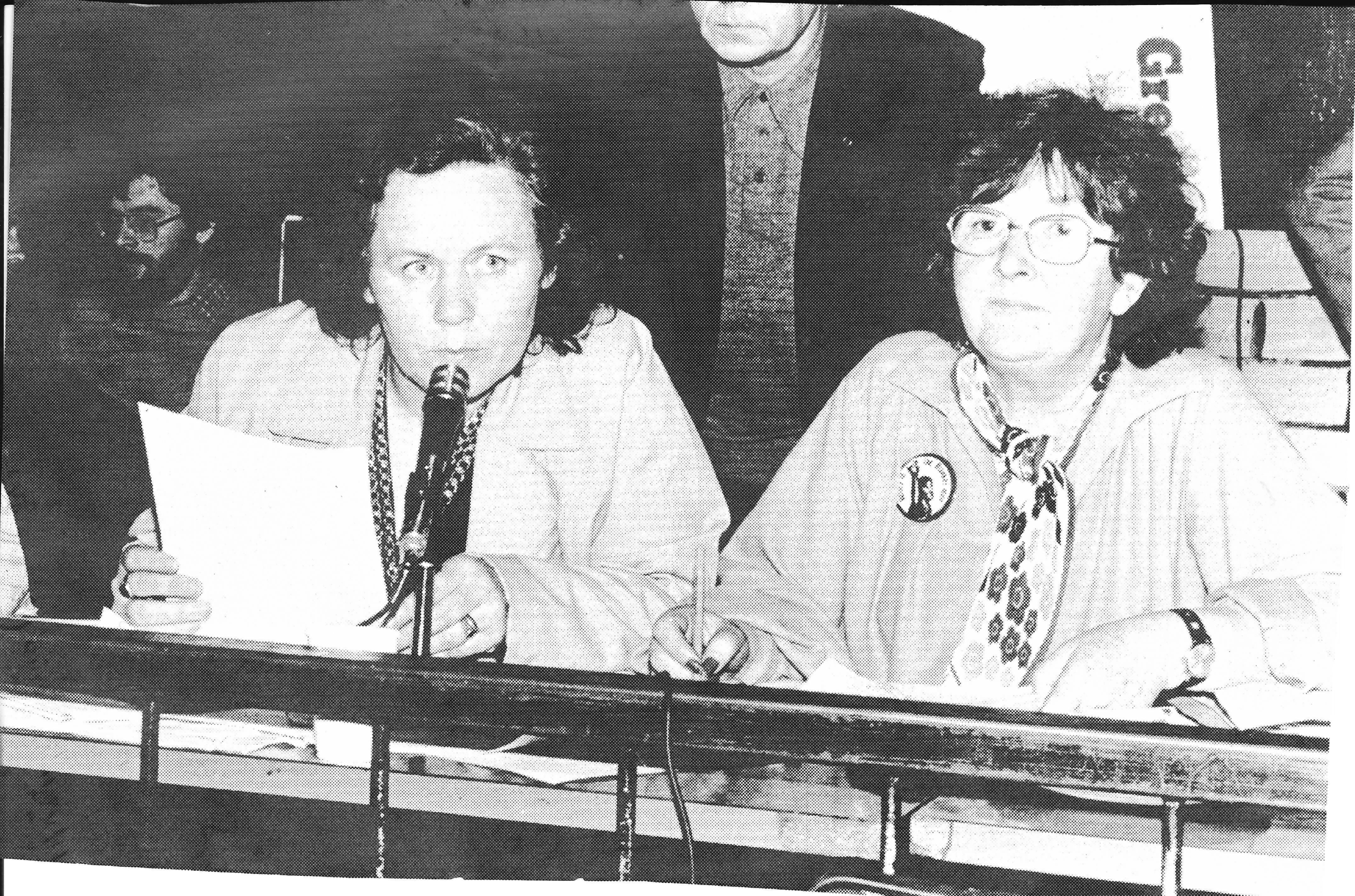 Maura McCrory and Miriam Daly.