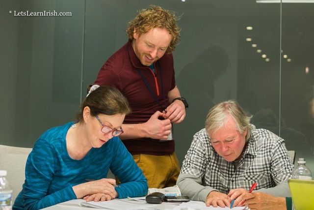AOIBHINN BEATHA YEAR SCHOOL: Ronan Connolly teaches Irish class in pre-pandemic DC