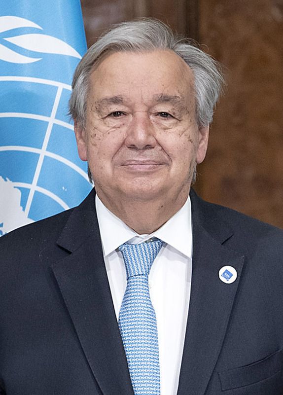 UN Secretary General Antonio Guterres.