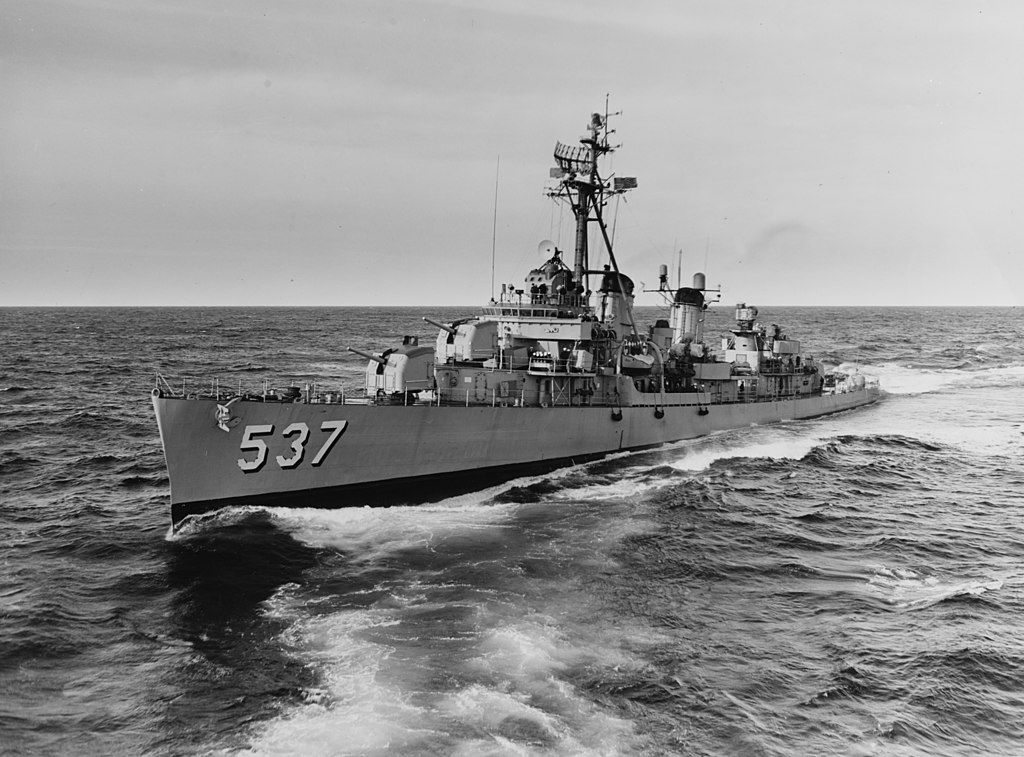 USS The Sullivans during the Cuban Missile Crisis in 1962.