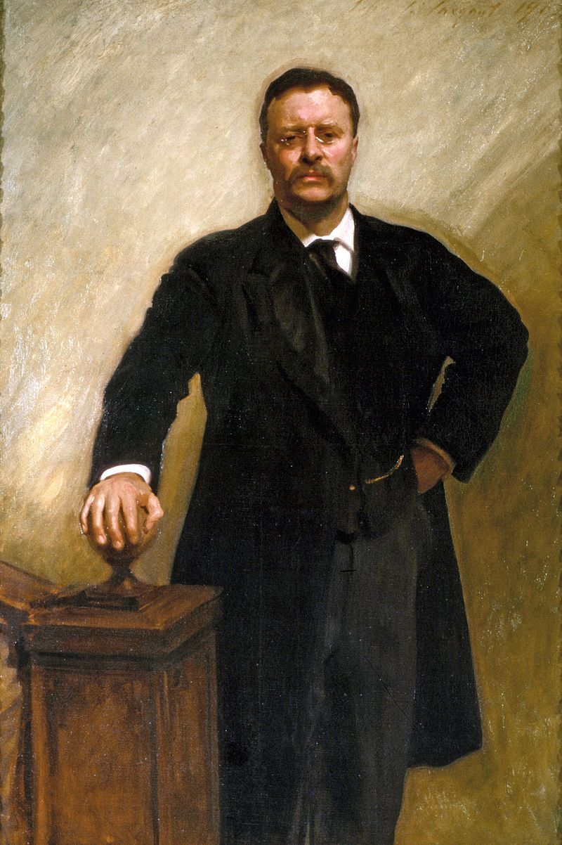 Teddy Roosevelt in his official White House portrait.