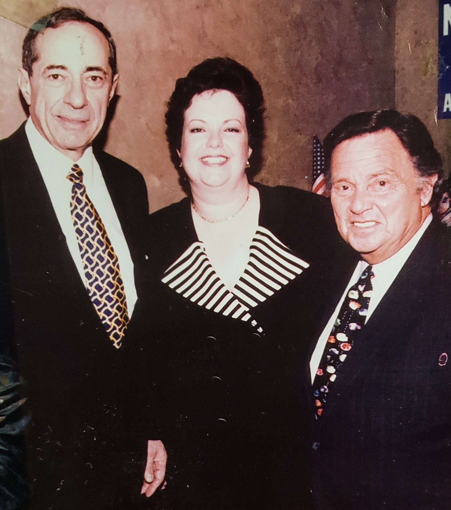THE WAY WE WERE: Cathy Nolan with Governor Mario Cuomo and District Attorney Brown.