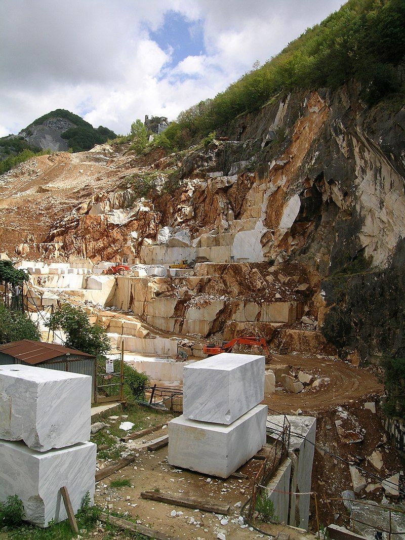  A Carrara quarry.
