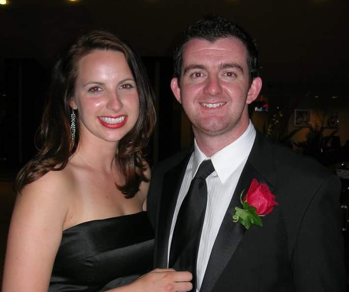 FALLING IN LOVE: Eoghain and wife Alyssa