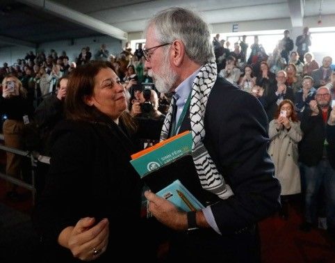 With the Palestinian Ambassador.