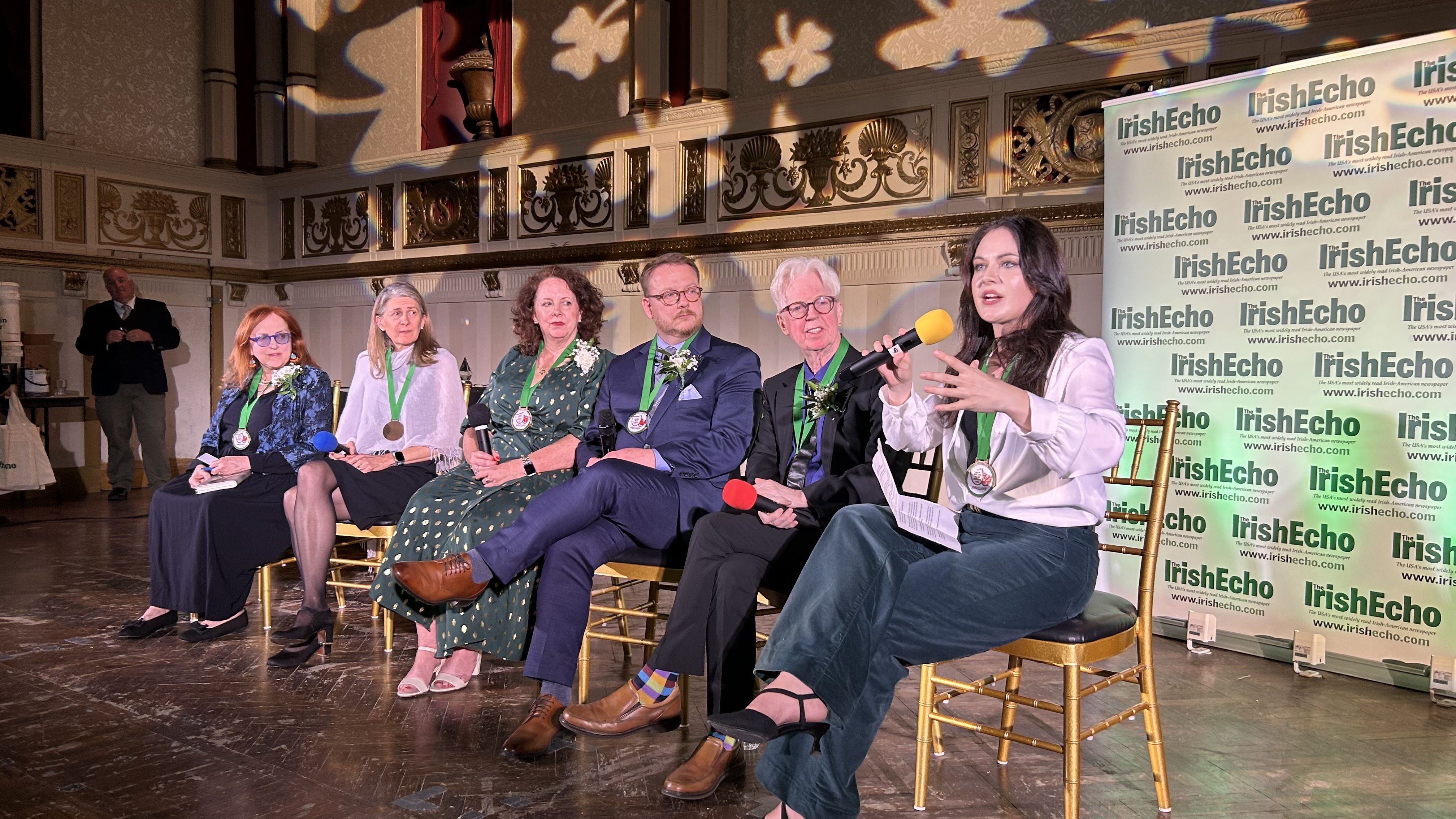 CREAM OF CROP: A panel of Irish American arts champions addressing the April '23 Buffalo gathering