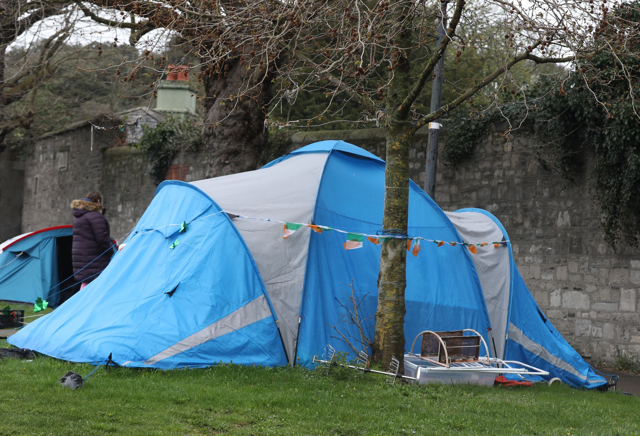 A homeless encampment in Dublin. RolingNews.ie photo.