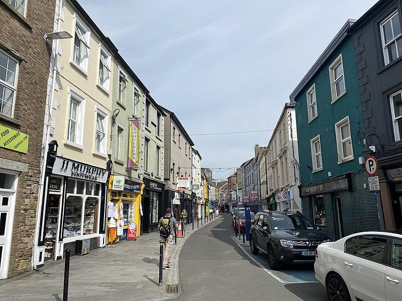 A part of Wexford Town's Main Street.