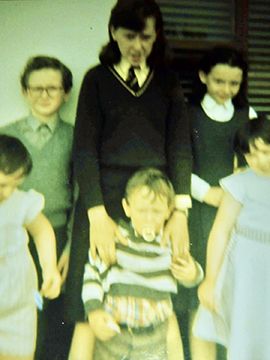 Aine in Pomery as a kid