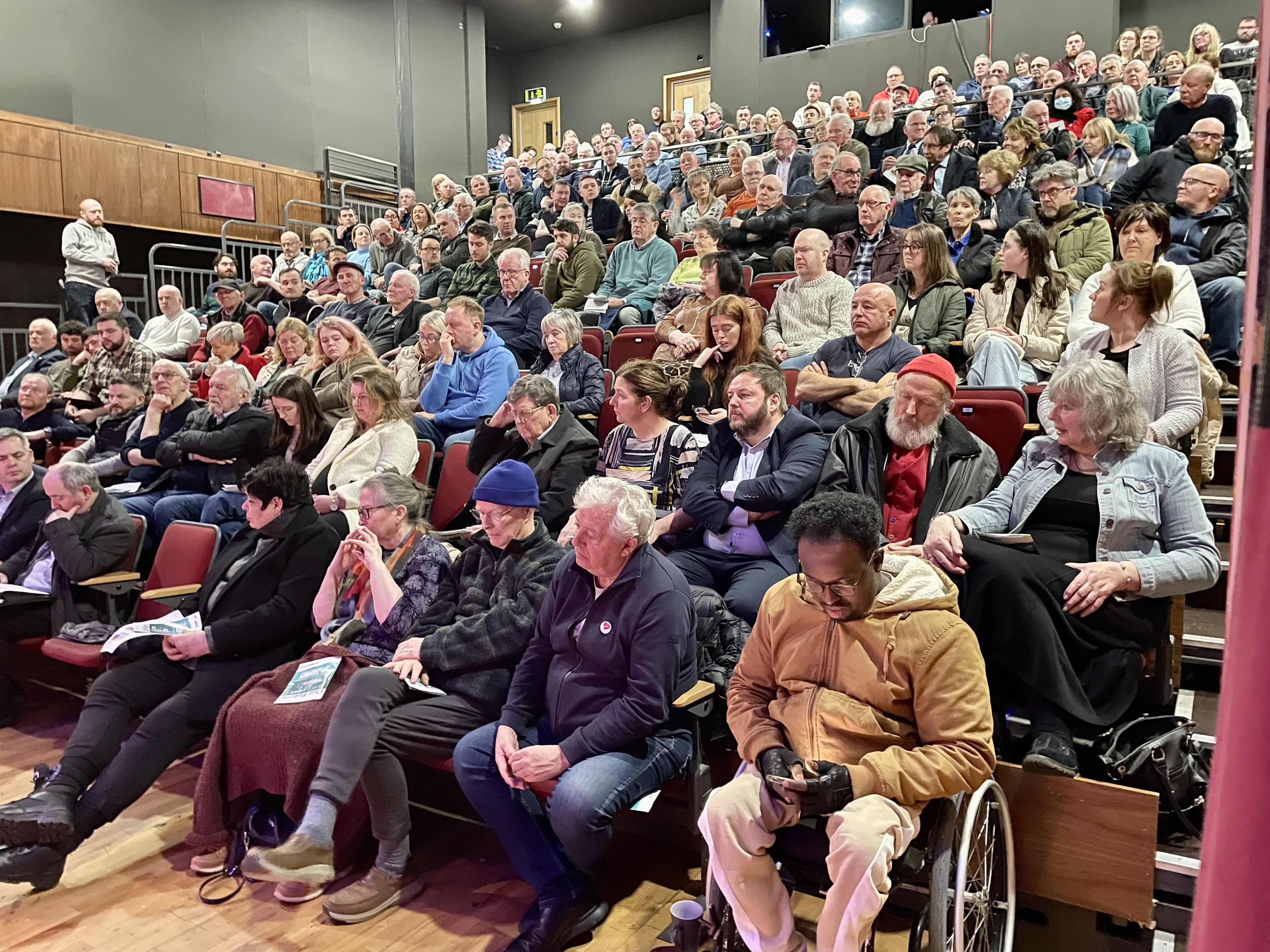 The audience in Ballybofey.