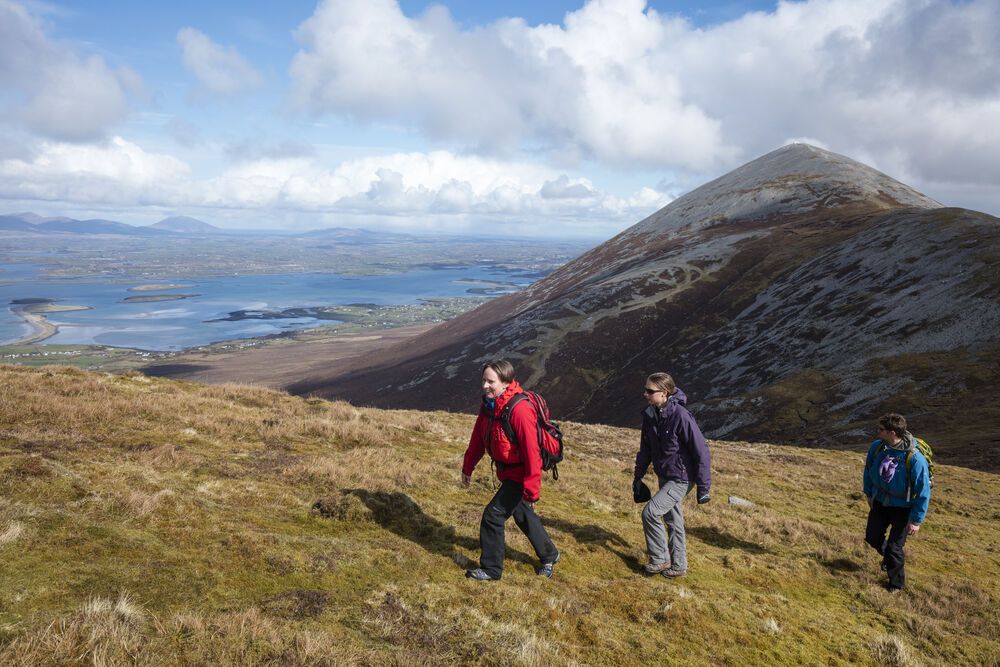 Close to the top of Croagh Patrick.