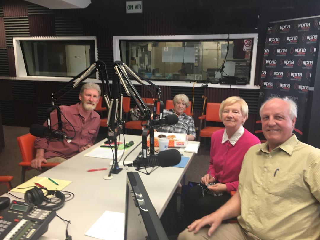 Monica and the gang on Irish radio