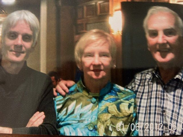 Monica with Pat Myers and brother in law Aidan Brady