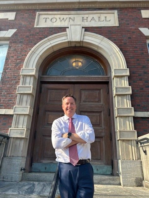 AIMING HIGH: At the town hall in his native Irvington, NY, Desmond Lyons setting sights on senior judicial position
